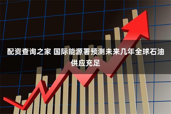 配资查询之家 国际能源署预测未来几年全球石油供应充足