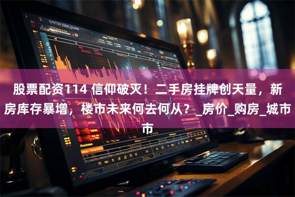 股票配资114 信仰破灭！二手房挂牌创天量，新房库存暴增，楼市未来何去何从？_房价_购房_城市